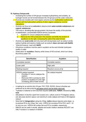CHEMISTRY - Hydroxy Compounds