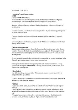 Reproduction and DNA Replication