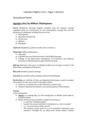 Literature Notes – Drama