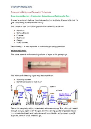 Experimental Design and Separation Techniques_Chemistry Notes