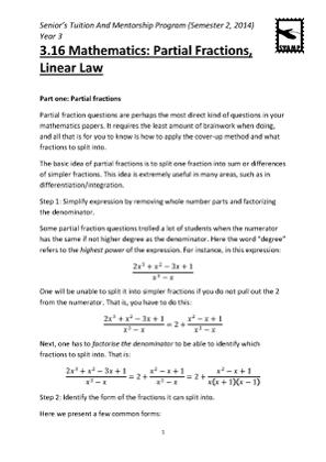 3.16 Math_ Partial Fractions, Linear Law
