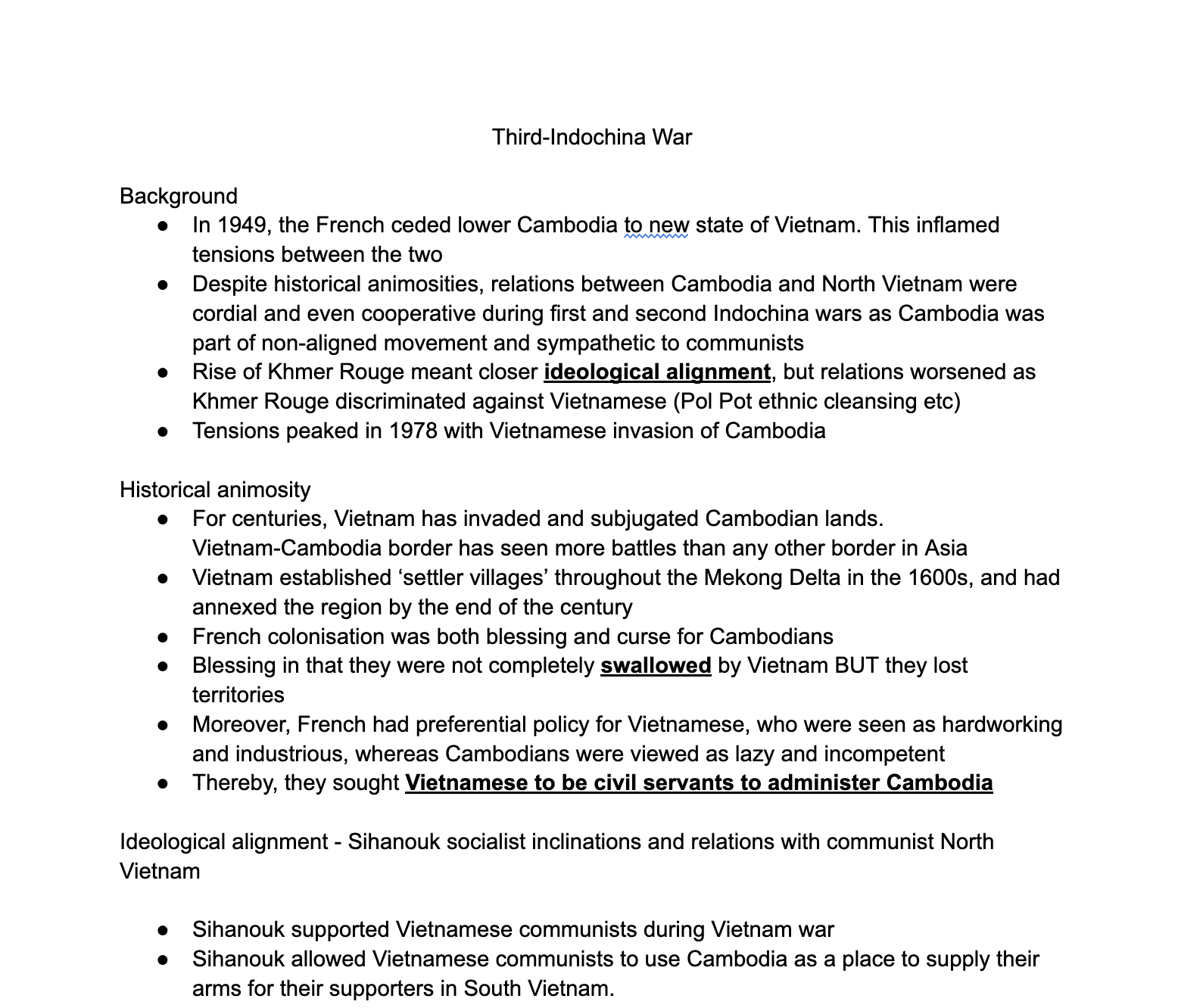 9174 H2 History ASEAN Interstate SBQ notes