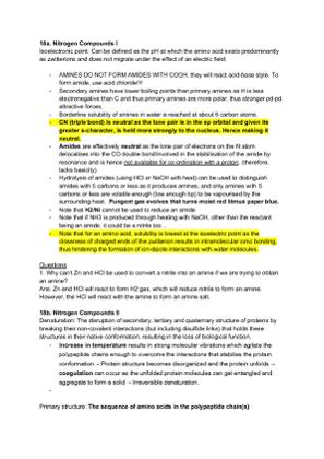 CHEMISTRY - Nitrogen Compounds