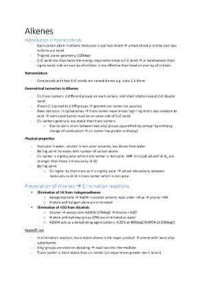 Organic Chem Compiled Answers