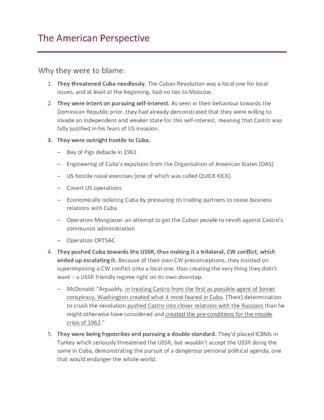 Cuban Missile Crisis