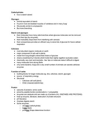 Biomolecules - basics