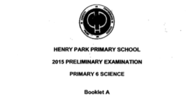 2015 P6 Science SA2 Henry Park Exam Papers