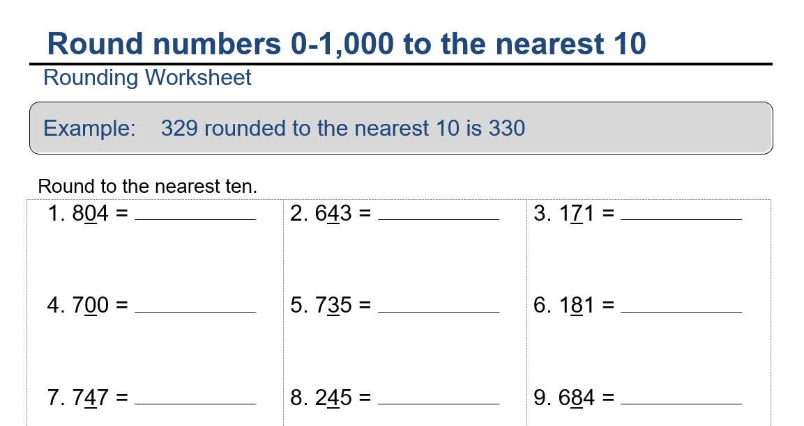 P4 Math- Rounding Off
