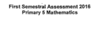 P5 Maths SA1 2016 Rosyth Exam Papers