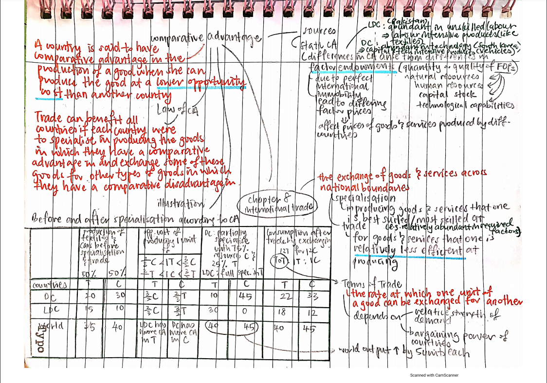 International trade and protectionism mindmap