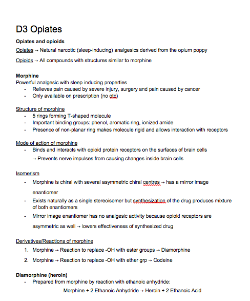 Concise Notes for Med Chem (D3)