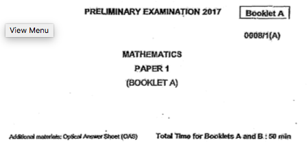 P6 Maths SA2 2017 St. Hilda Exam Papers