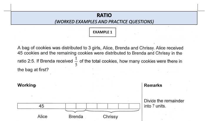 Primary 5/6 Mathematics: Ratio