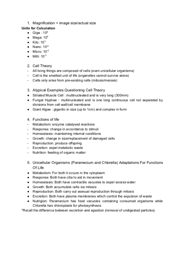 1.1 Introduction to Cells