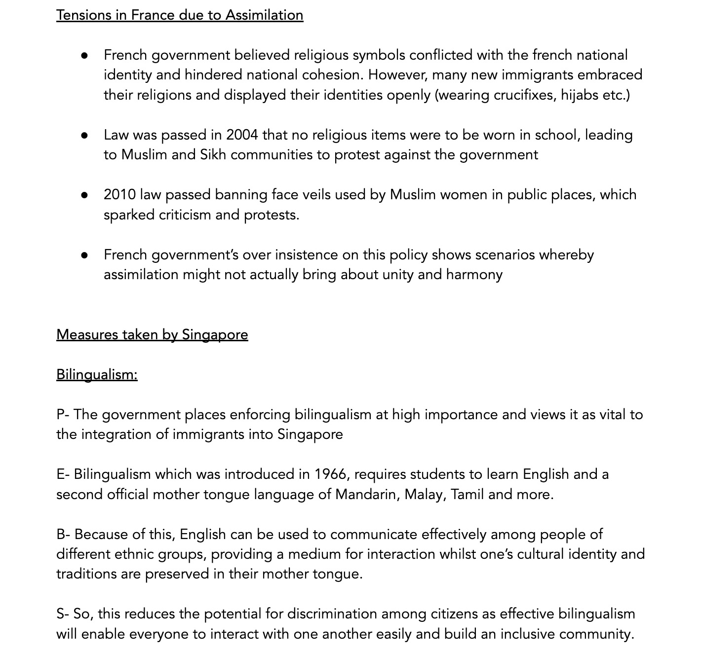 Diversity (Assimilation and Integration)