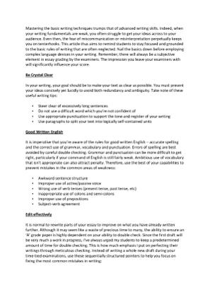 Develop Your Basic Essay Writing Skills