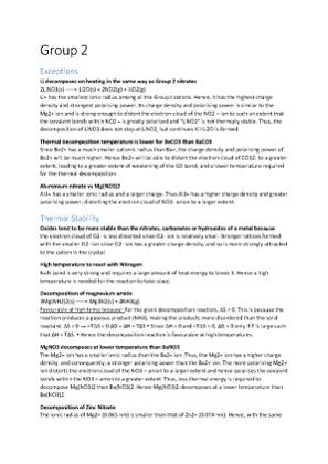 Inorganic Chem Compiled Answers