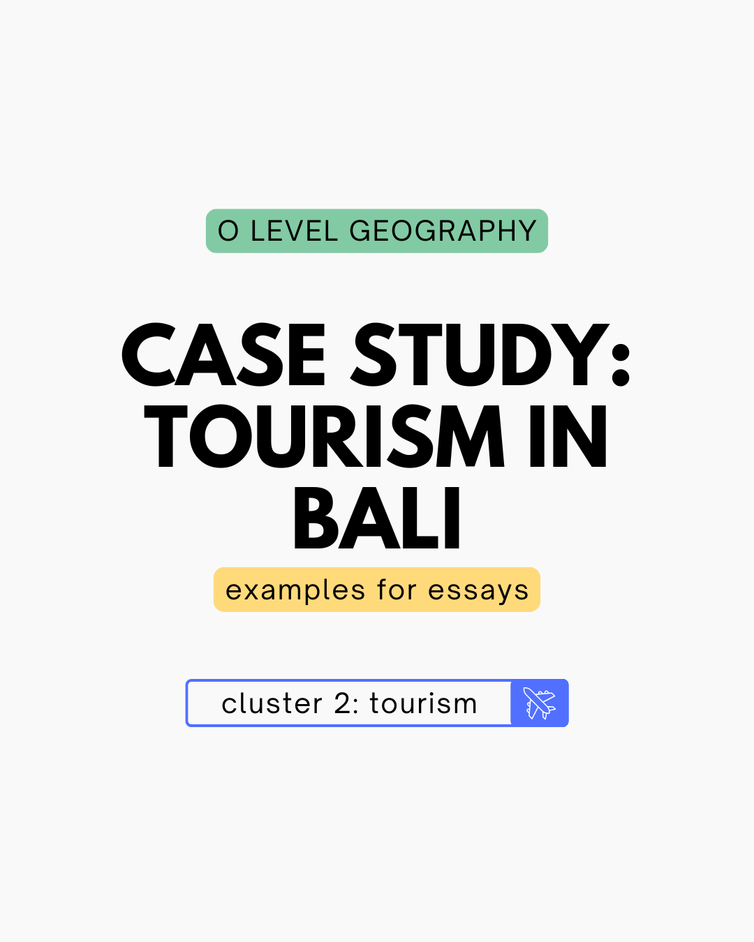 Tourism Case Study: Bali