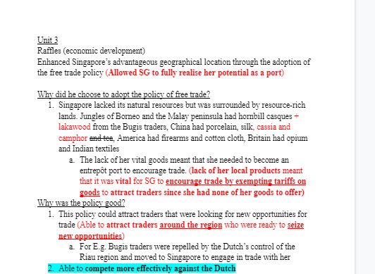 Y1 History notes
