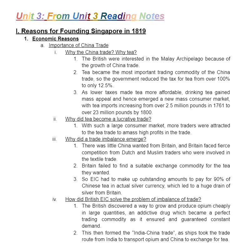 Reasons for founding Singapore in 1819